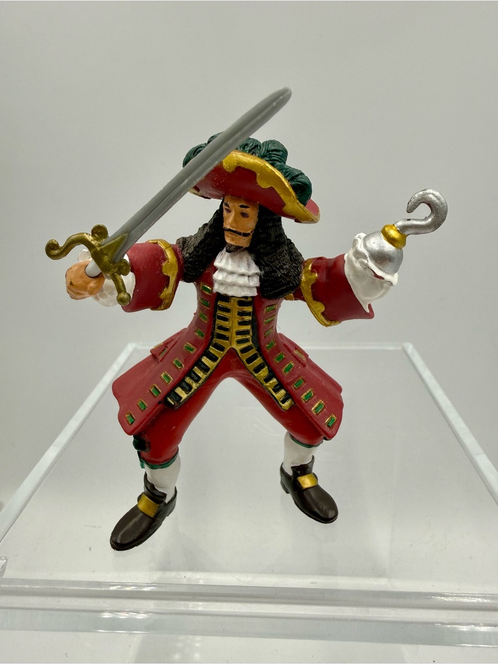 Papo Captain Hook 3.5" PVC Action Figure Pirate Swashbuckler Buccaneer 2004